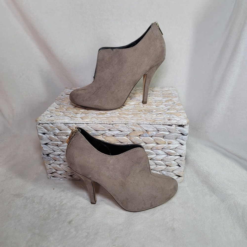 Call It Spring Y2K Clubwear Ankle Bootie Stiletto Bohemian Party Taupe Size 7